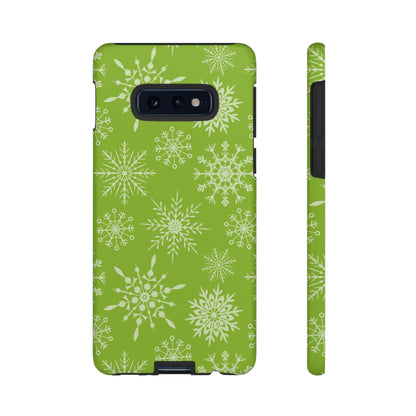 Green Snowflake Pattern – Samsung Galaxy Series Case