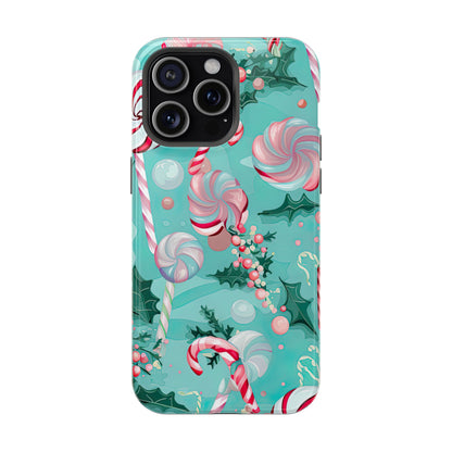 Candy Cane & Peppermint Holiday Delight – MagSafe iPhone Series Case