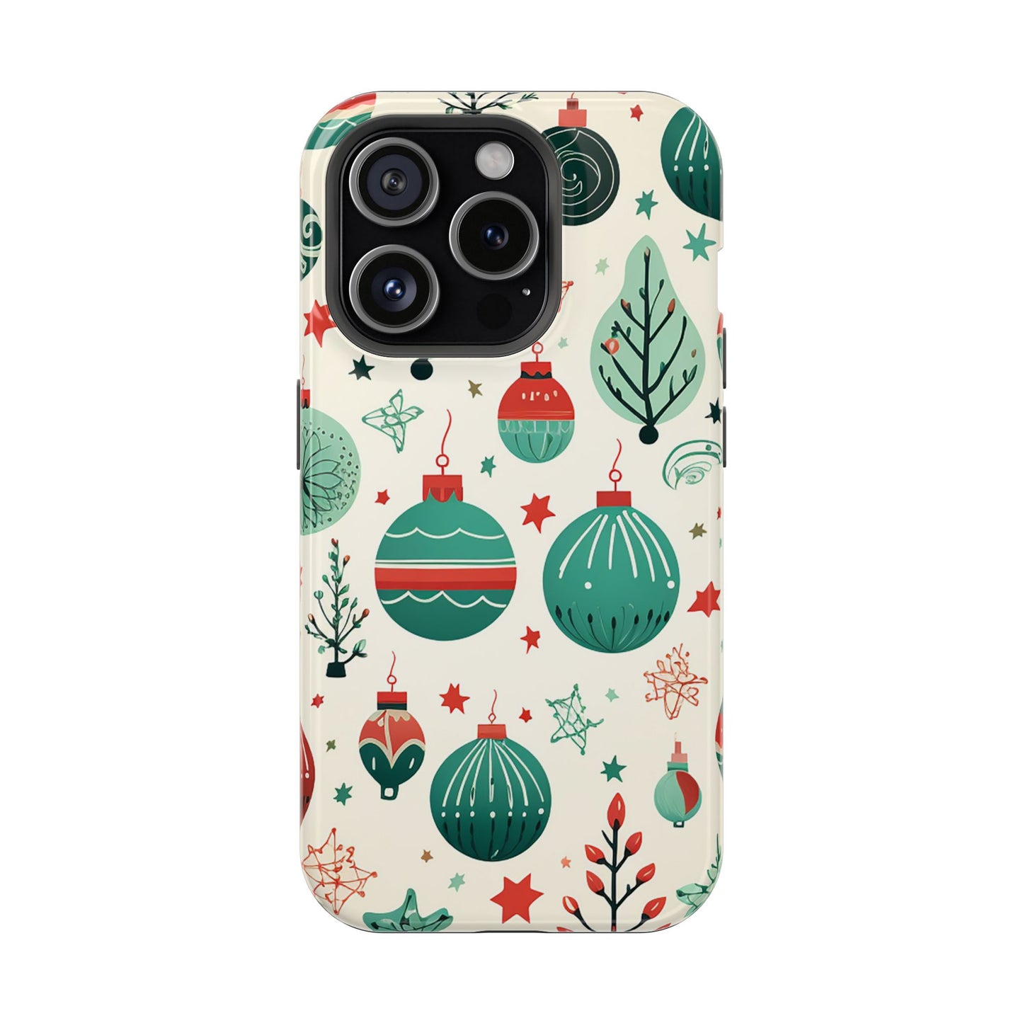 Vintage Christmas Ornaments Pattern – MagSafe iPhone Series Case