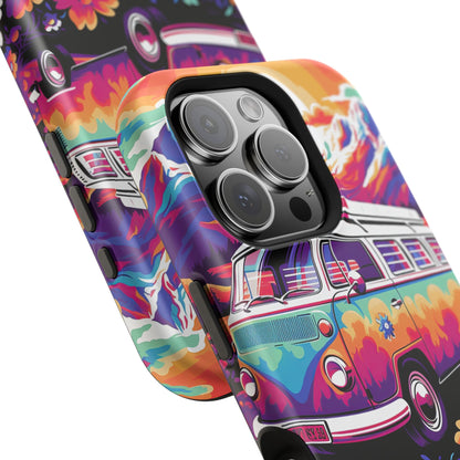 Groovy Floral Sunset Van – MagSafe iPhone Series Case