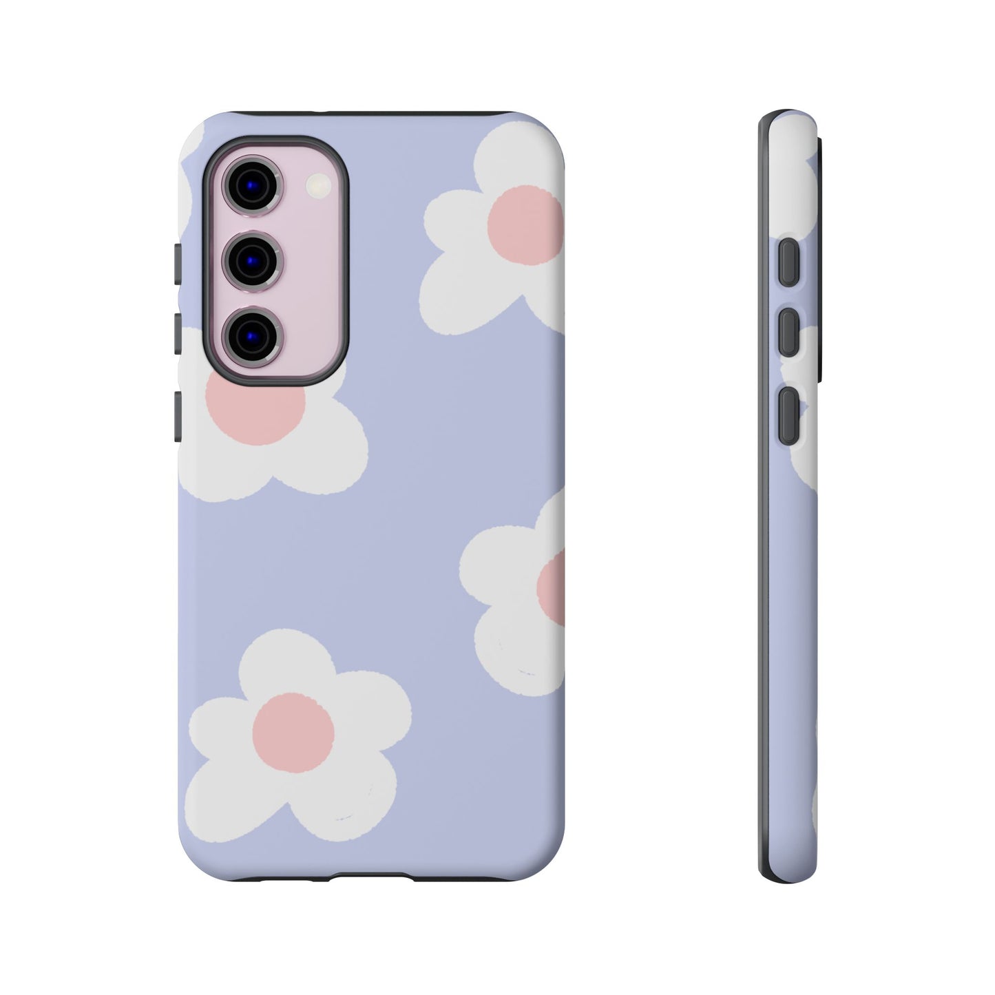 Retro Daisy Pastel Tough Samsung Galaxy Case – Durable Design with Soft Matte Finish