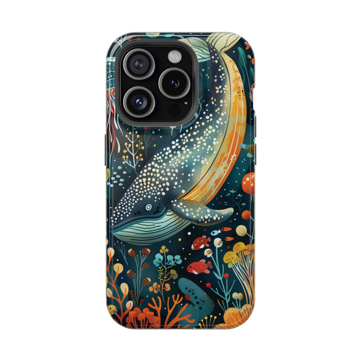 Oceanic Elegance Whale iPhone Case