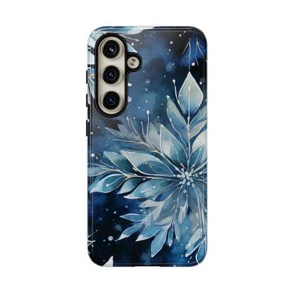 Winter’s Embrace – Blue Snowflake Samsung Galaxy Case