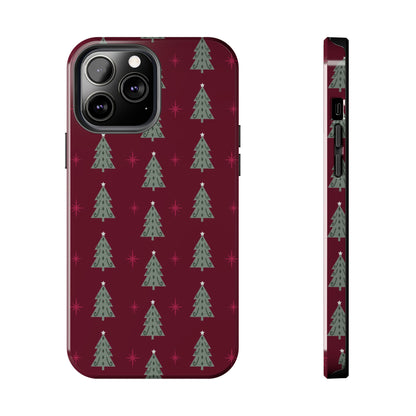 Retro Christmas Tree Pattern – iPhone Series Case