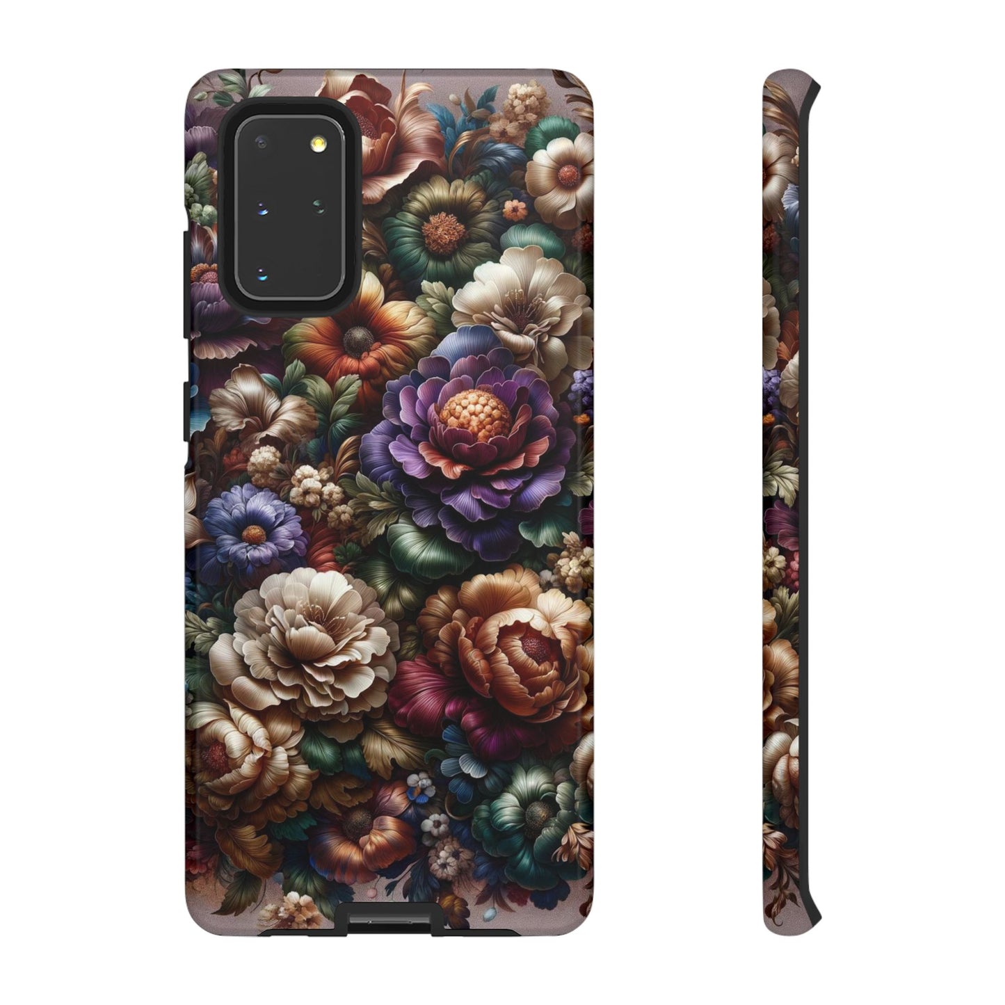 Floral Elegance For Samsung - Protective Dual-Layer Design with Vibrant Full-Wrap Print