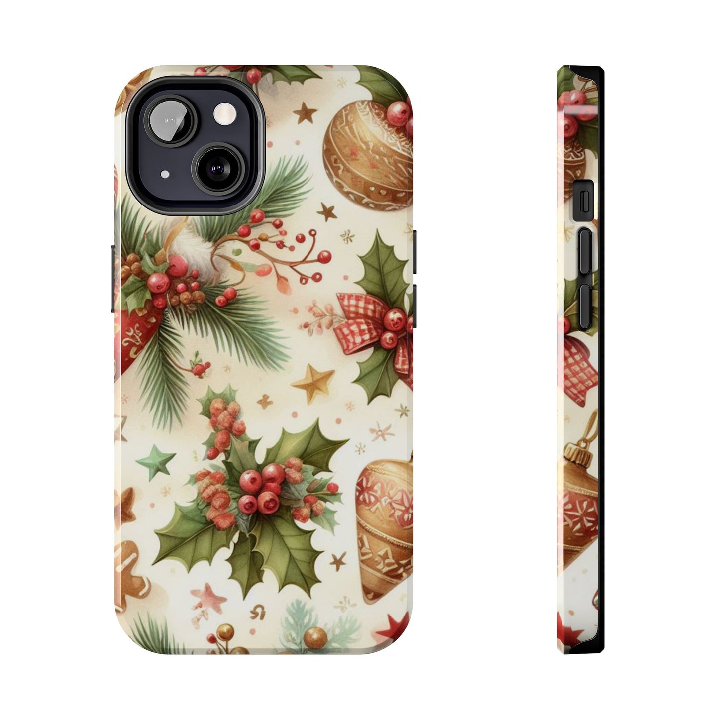 Classic Christmas Stocking & Ornaments Pattern – iPhone Series Case