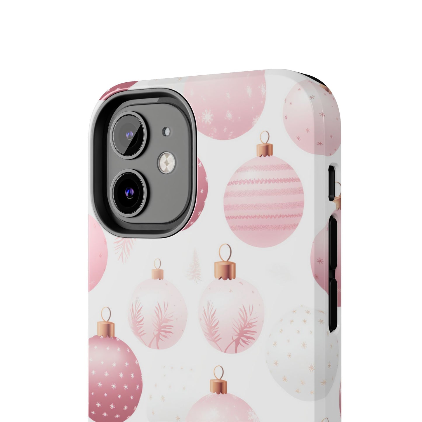 iPhone Case: Merry in Pink – Christmas Balls