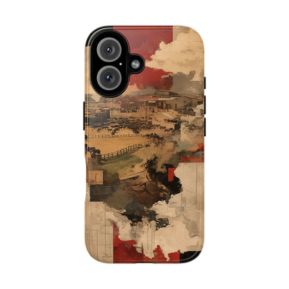 Vintage Abstract iPhone Case - Rustic Art Protective Cover