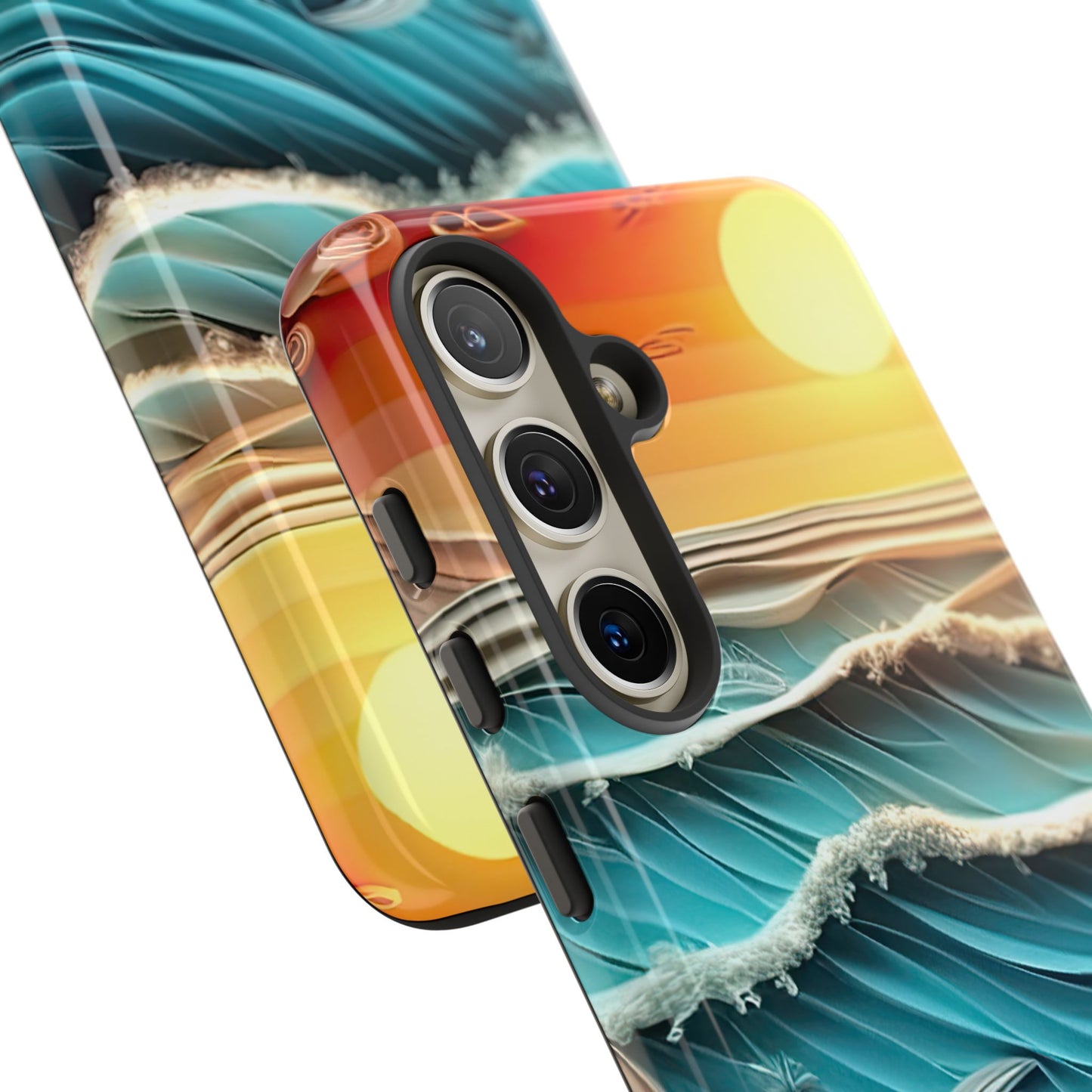 Tropical Sunset Paper Art Ocean – Samsung Galaxy Series Case