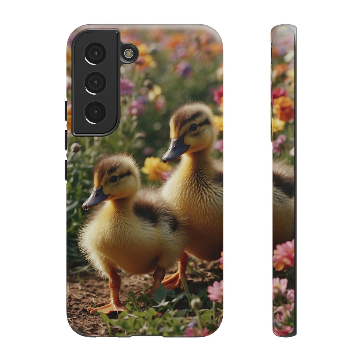 Charming Ducklings in Floral Garden - Samsung Galaxy Case