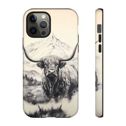 Highland Cow Western iPhone Case