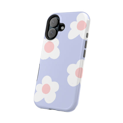 Retro Daisy Pastel Tough MagSafe iPhone Case – Durable Design with Soft Matte Finish