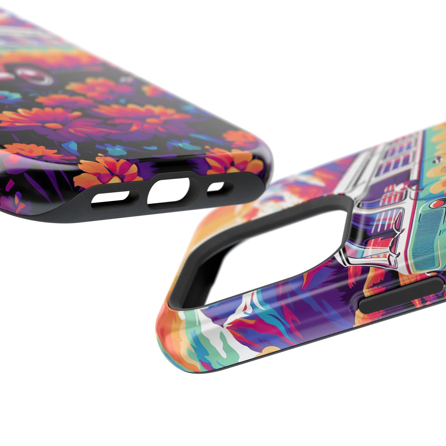 Groovy Floral Sunset Van – MagSafe iPhone Series Case