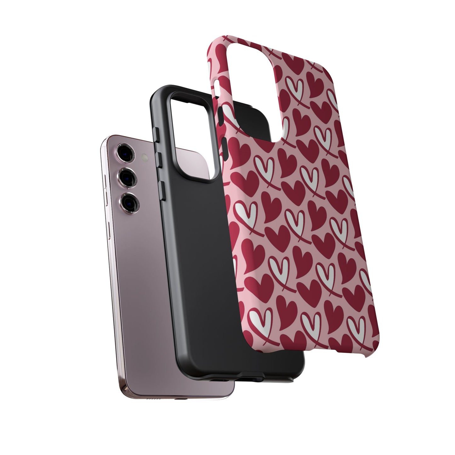 Hand-Drawn Hearts Samsung Galaxy Case