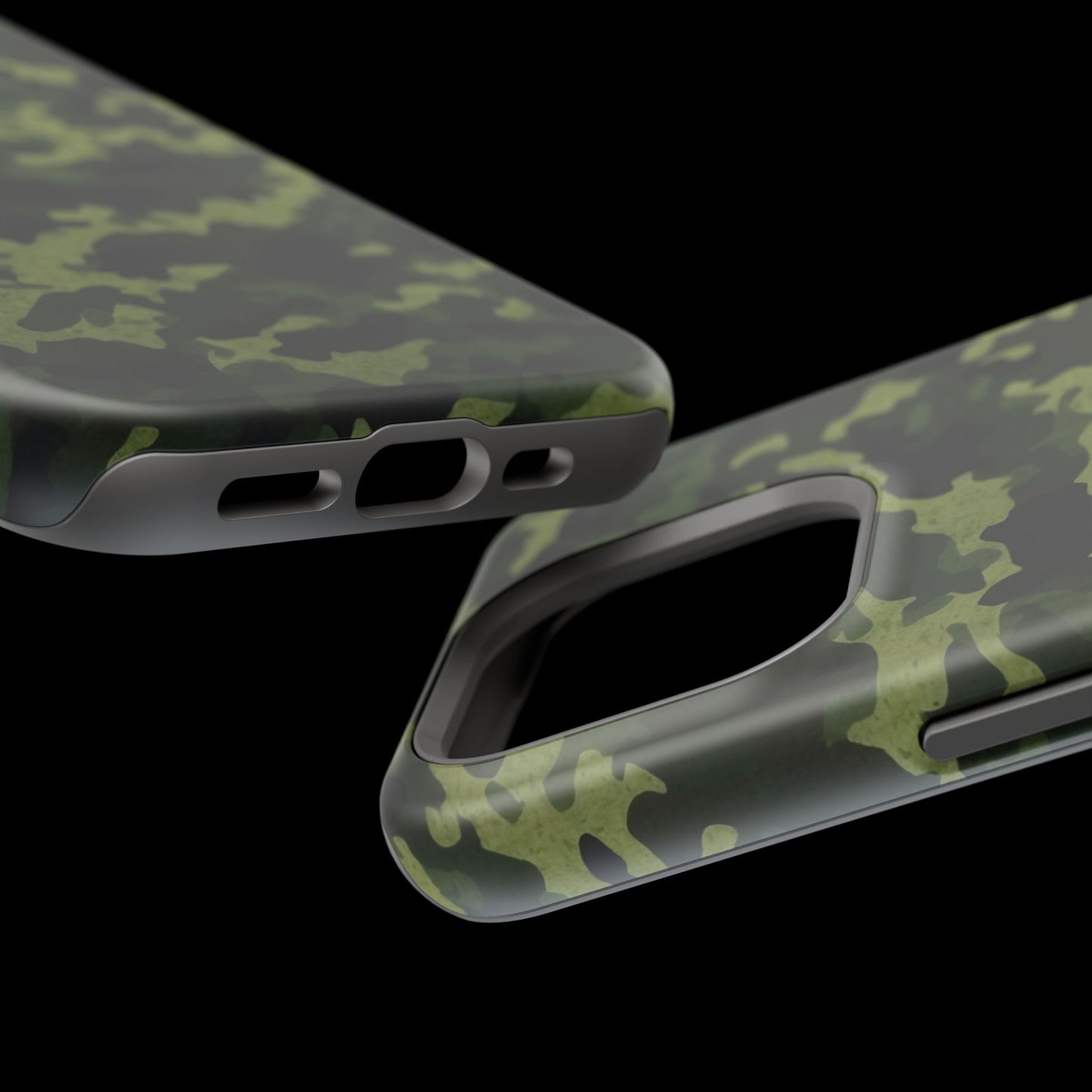 Dark Green Camouflage – MagSafe iPhone Case, Slim and Drop-Resistant