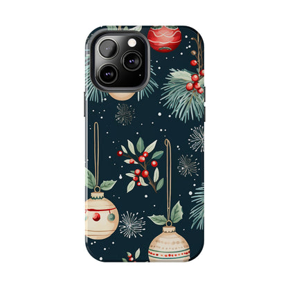 Elegant Christmas Ornaments and Pine - iPhone Series Case