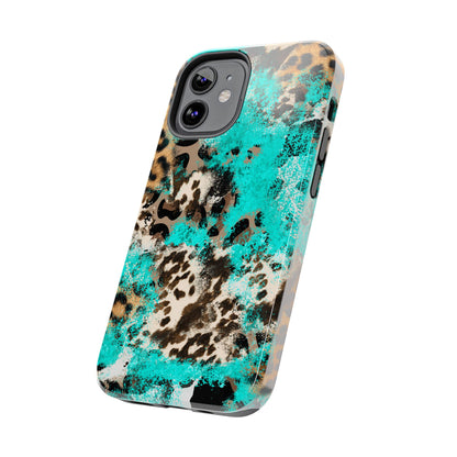 Aqua Splash Leopard - iPhone Series Case