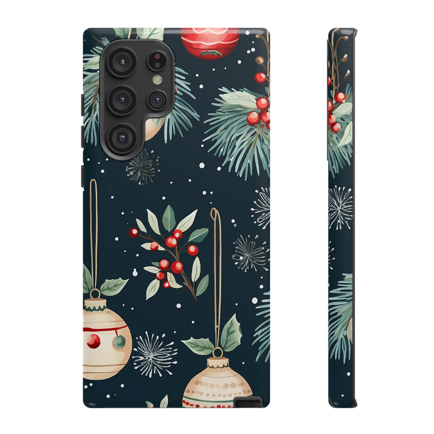 Elegant Christmas Ornaments and Pine - Samsung Galaxy Series Case