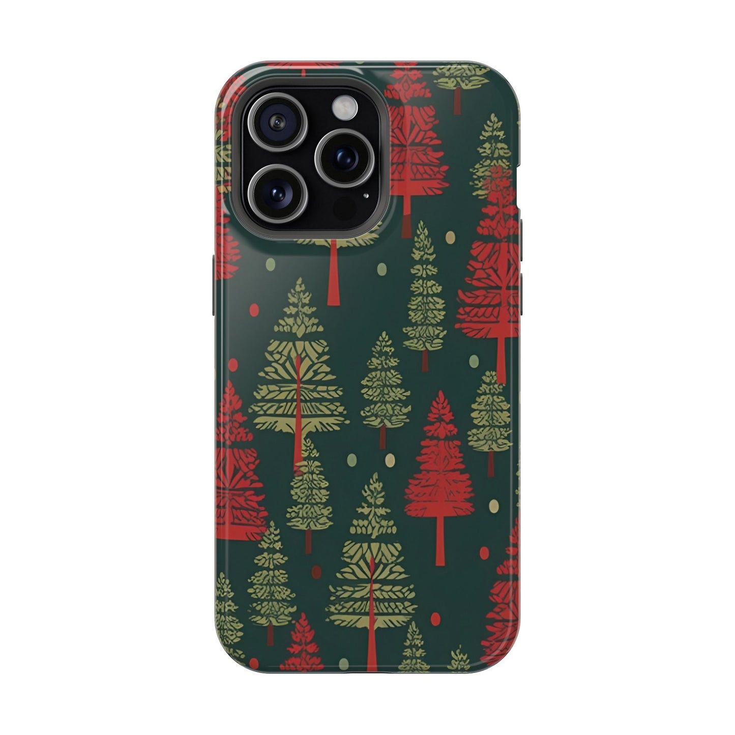 Retro Christmas Trees Pattern -  MagSafe iPhone Series Case