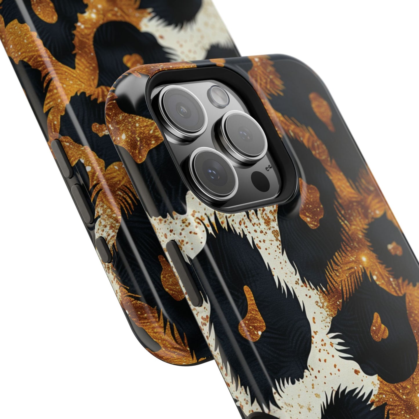 Safari Noir Gold Leopard iPhone Case