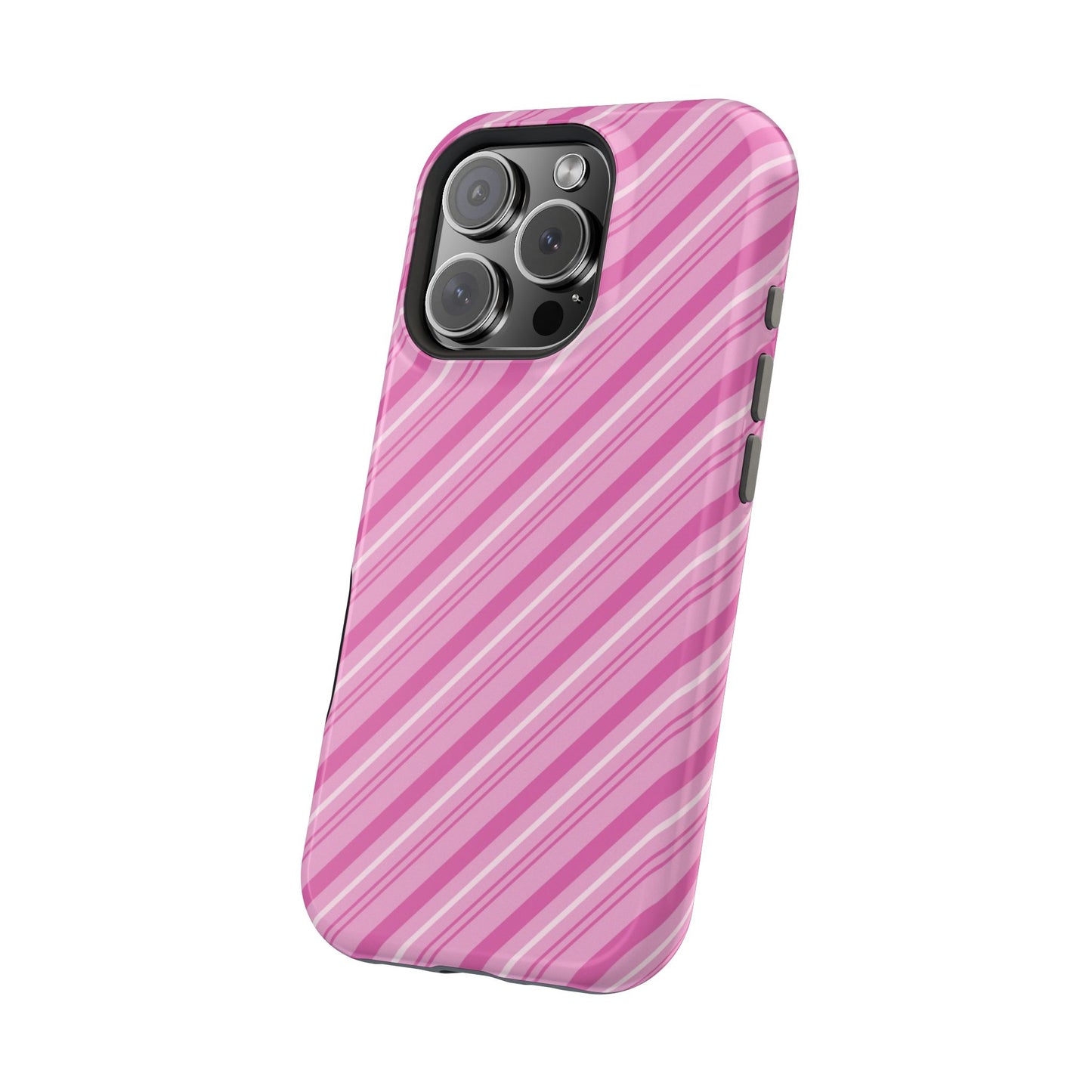 MagSafe Case - Pretty in Pink Stripes Design