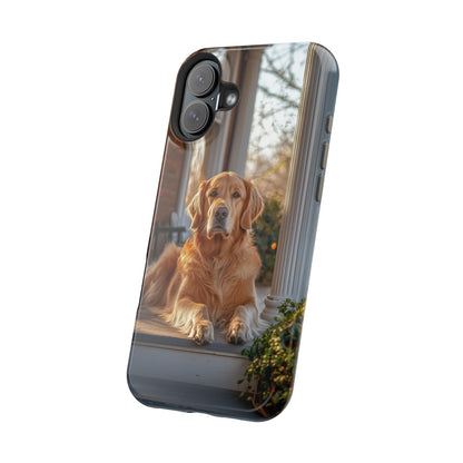 Golden Retriever on Porch - iPhone MagSafe Series Case