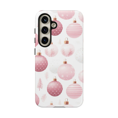 Samsung Galaxy Case: Merry in Pink – Christmas Balls