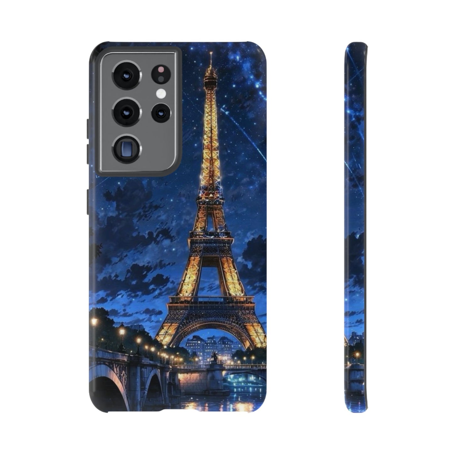 Samsung Galaxy Case - Eiffel Tower Under Starlit Sky Design