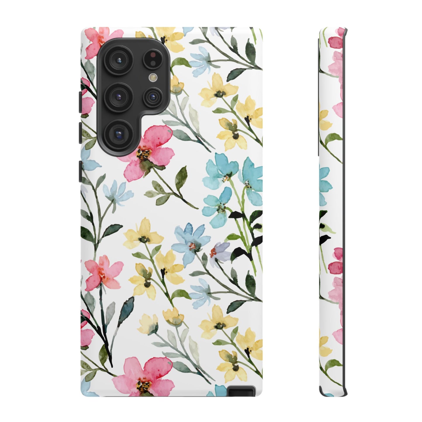 Watercolor Floral Bliss – Samsung Galaxy Case with Pastel Flower Design