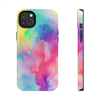 Pastel Watercolor Dream iPhone Case – Slim Profile, Glossy Finish