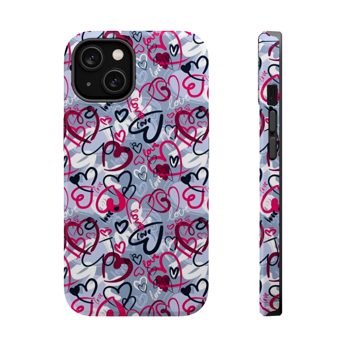 Graffiti Love Hearts MagSafe Case