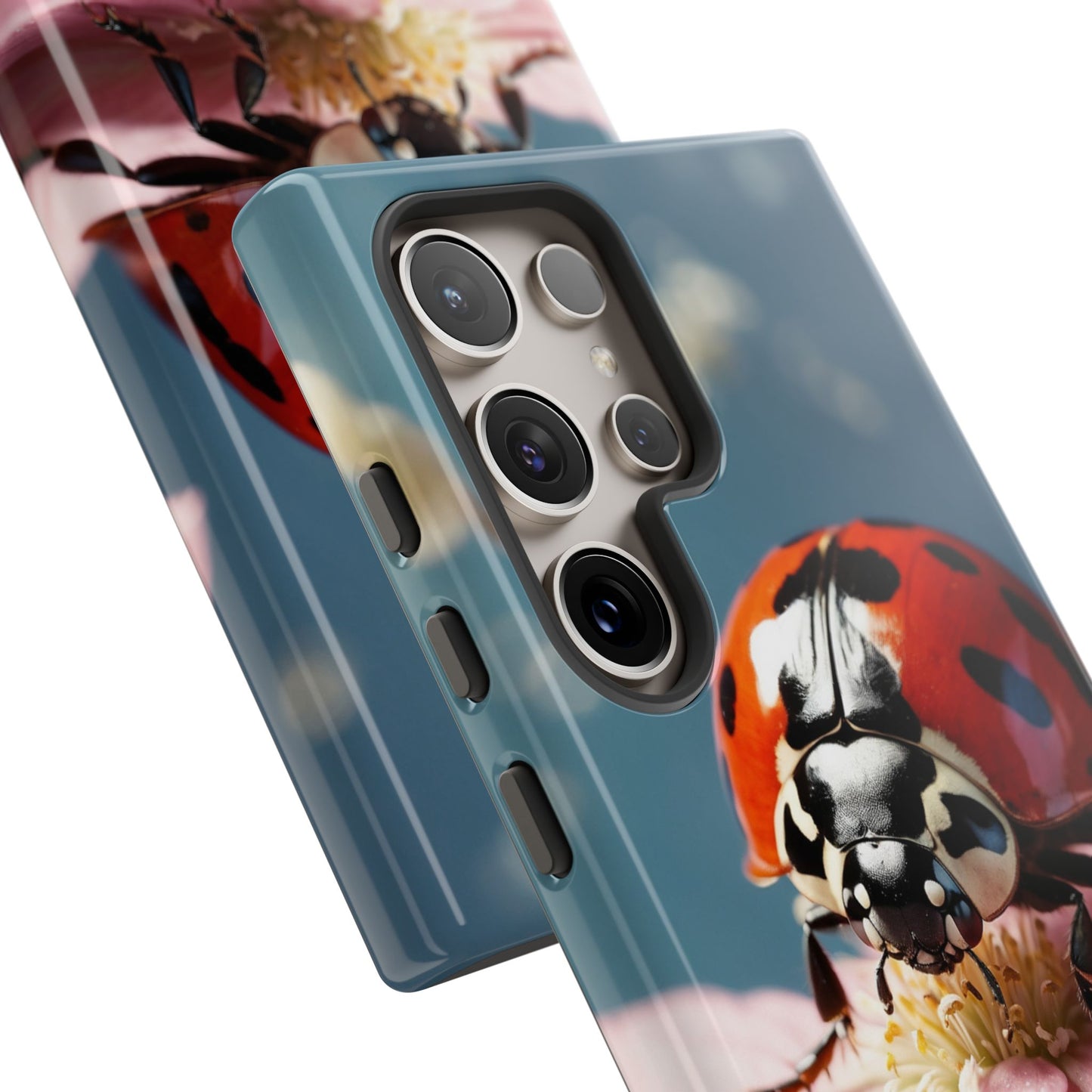 Samsung Galaxy Case: Floral Ladybug Delight