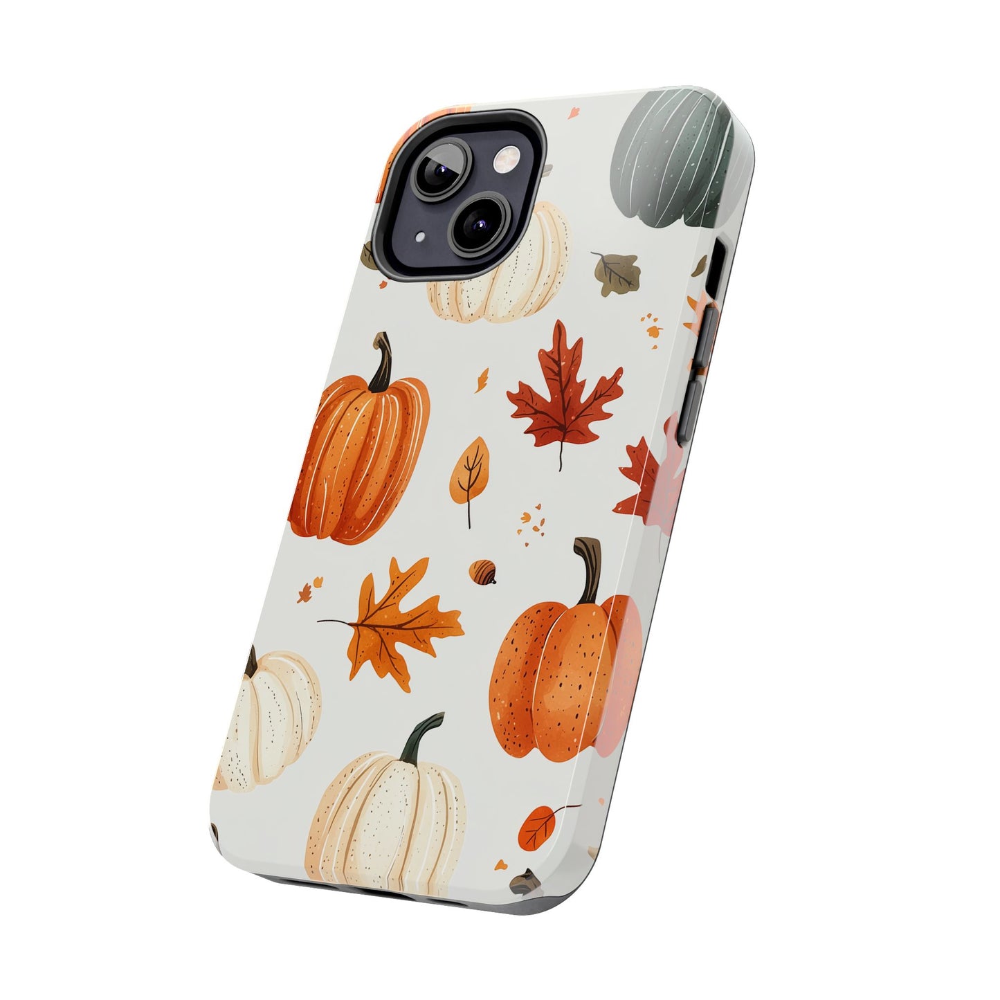 Autumn Pumpkin iPhone Case – Fall Leaves and Harvest Design