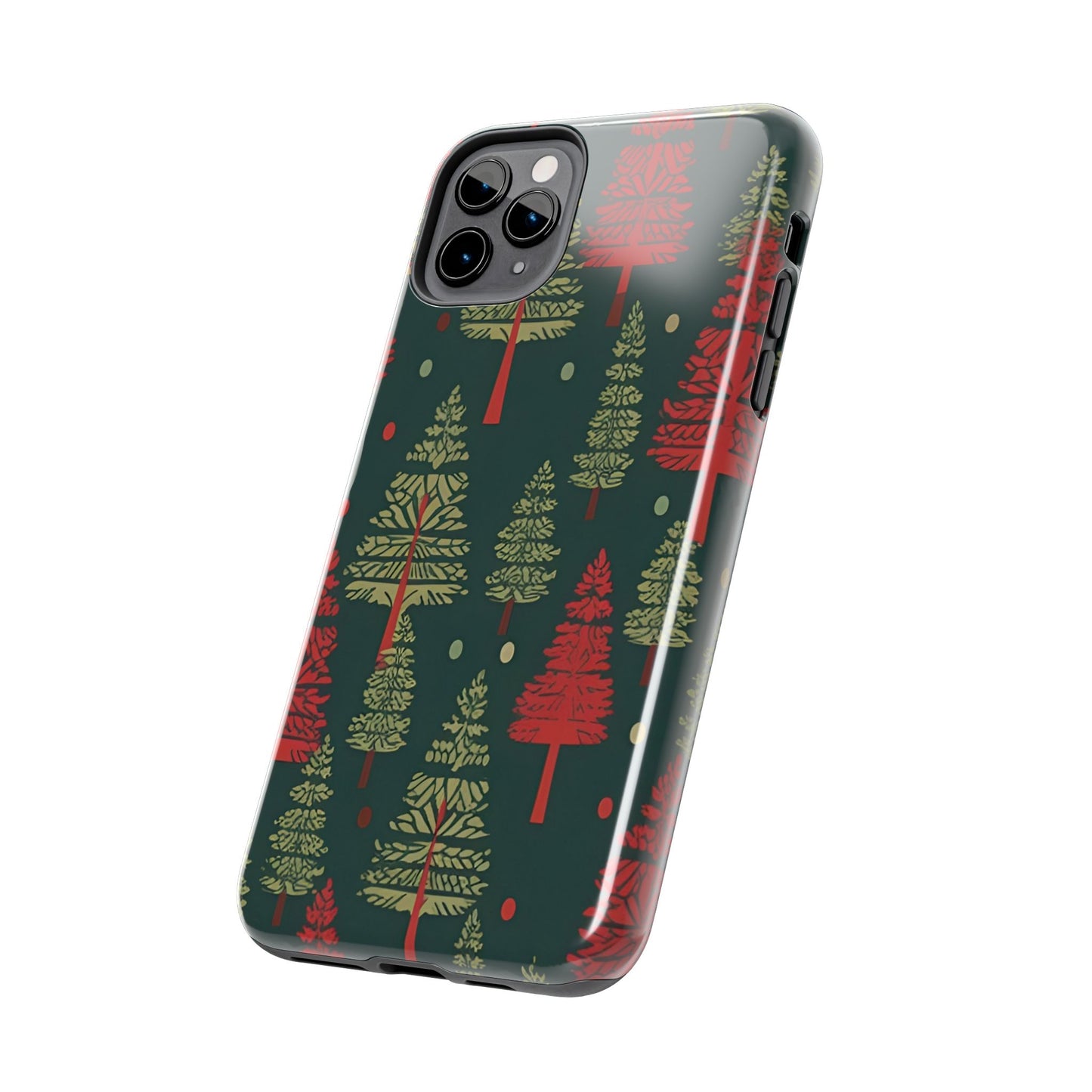 Retro Christmas Trees Pattern - iPhone Series Case