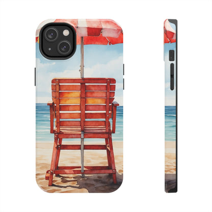 Beachfront Sunset Lounge iPhone Case – Rearview Edition