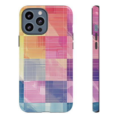 Pastel Panache Watercolor Plaid Case