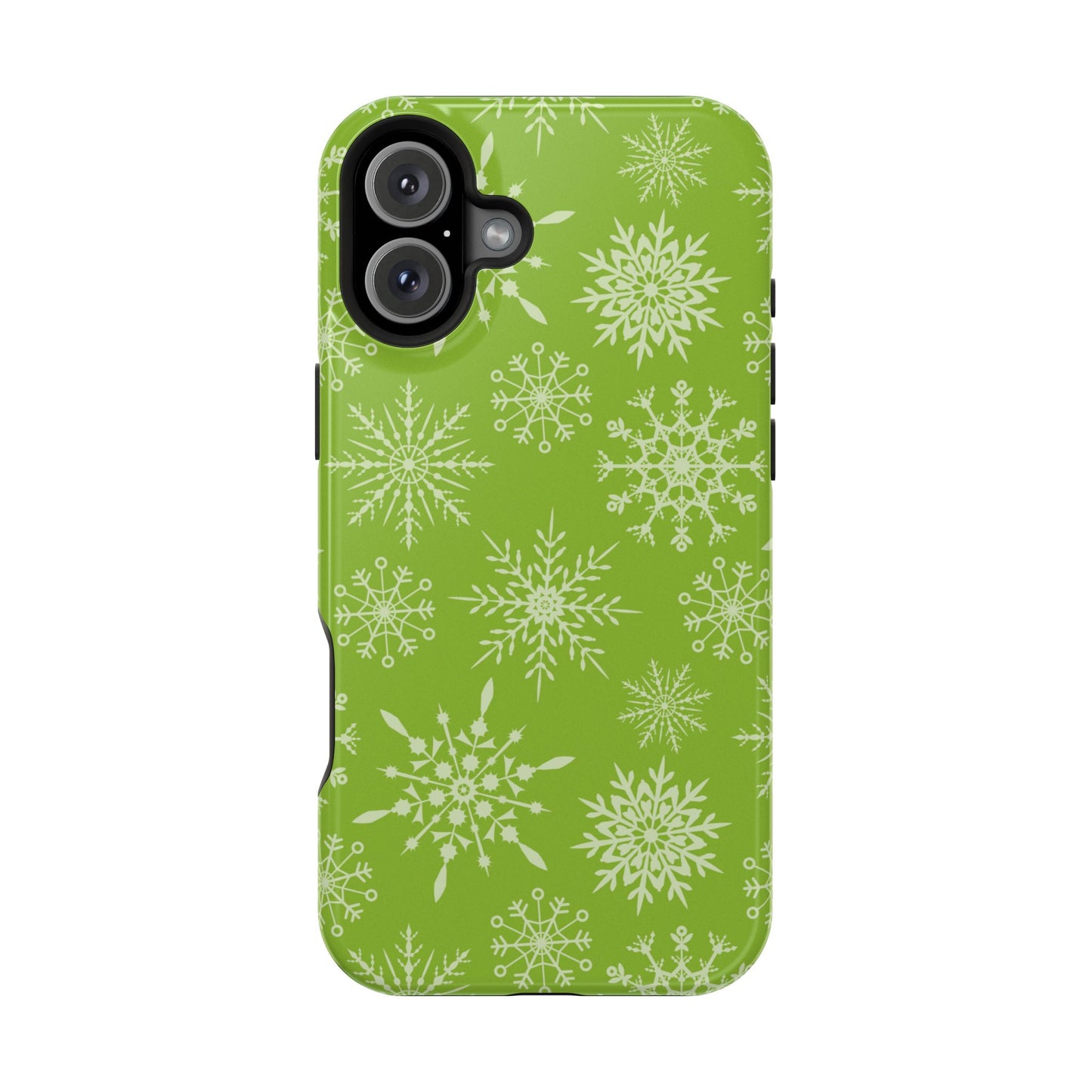 Green Snowflake Pattern – MagSafe iPhone Series Case