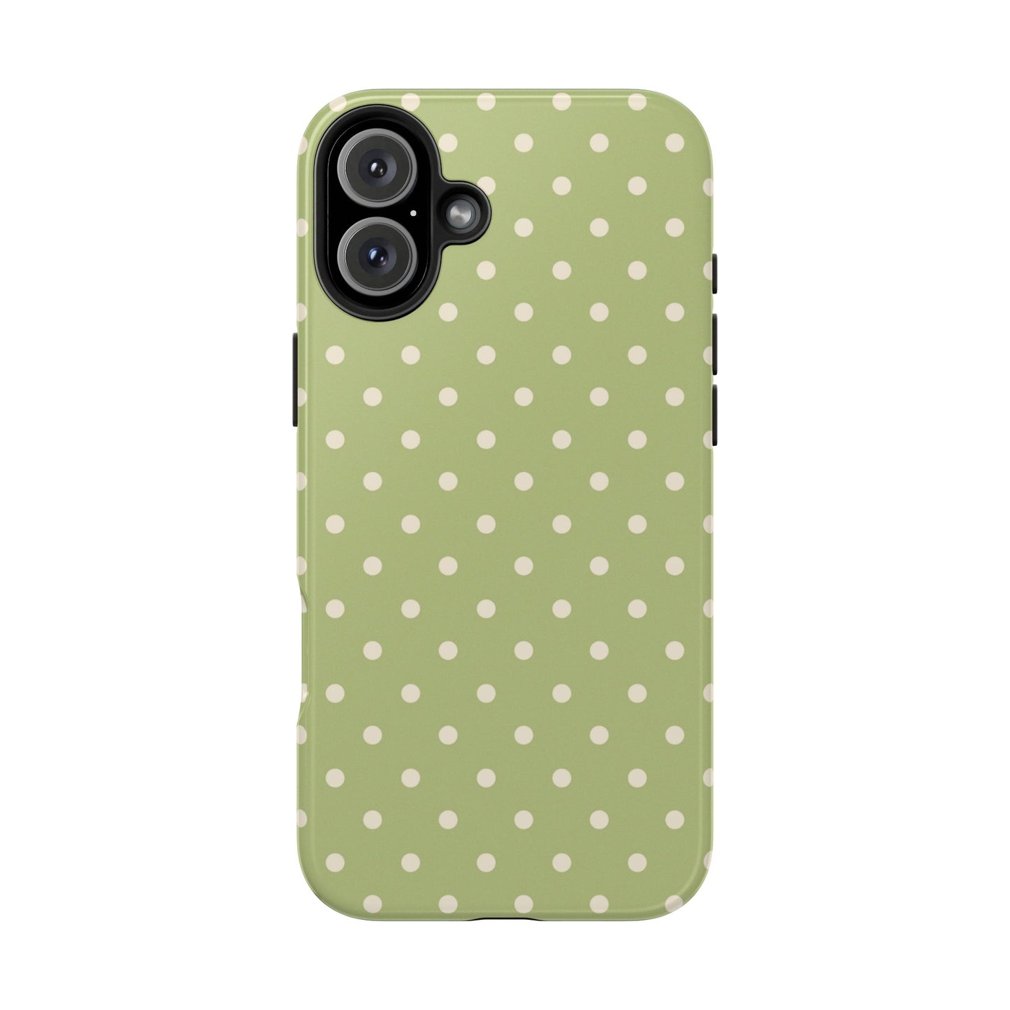 Sage Green Polka Dots – iPhone Case