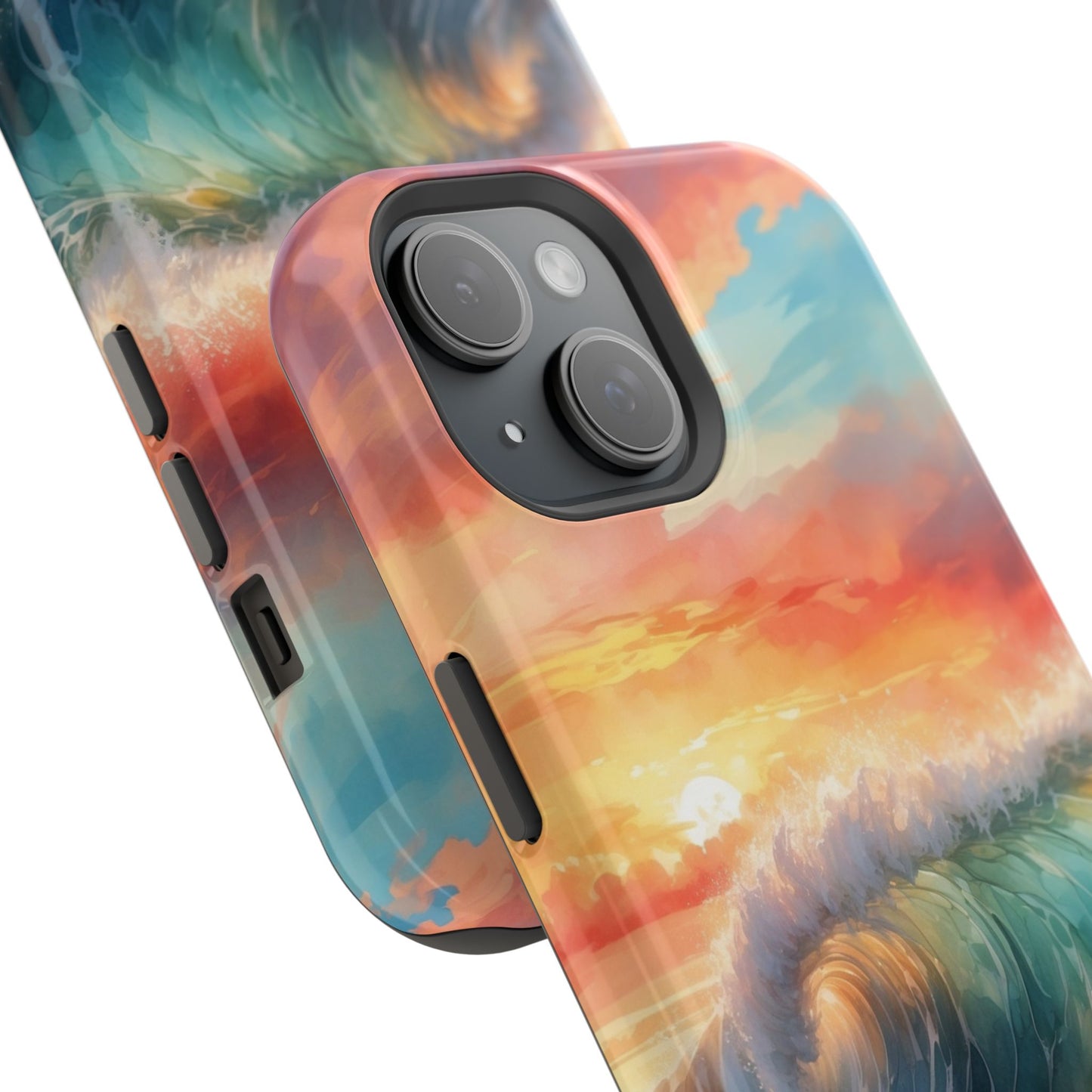 Ocean Wave Sunset MagSafe iPhone Case – Coastal Vibes Design