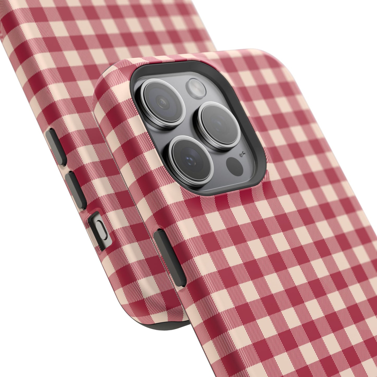 Vintage Red Gingham Check – MagSafe iPhone Case