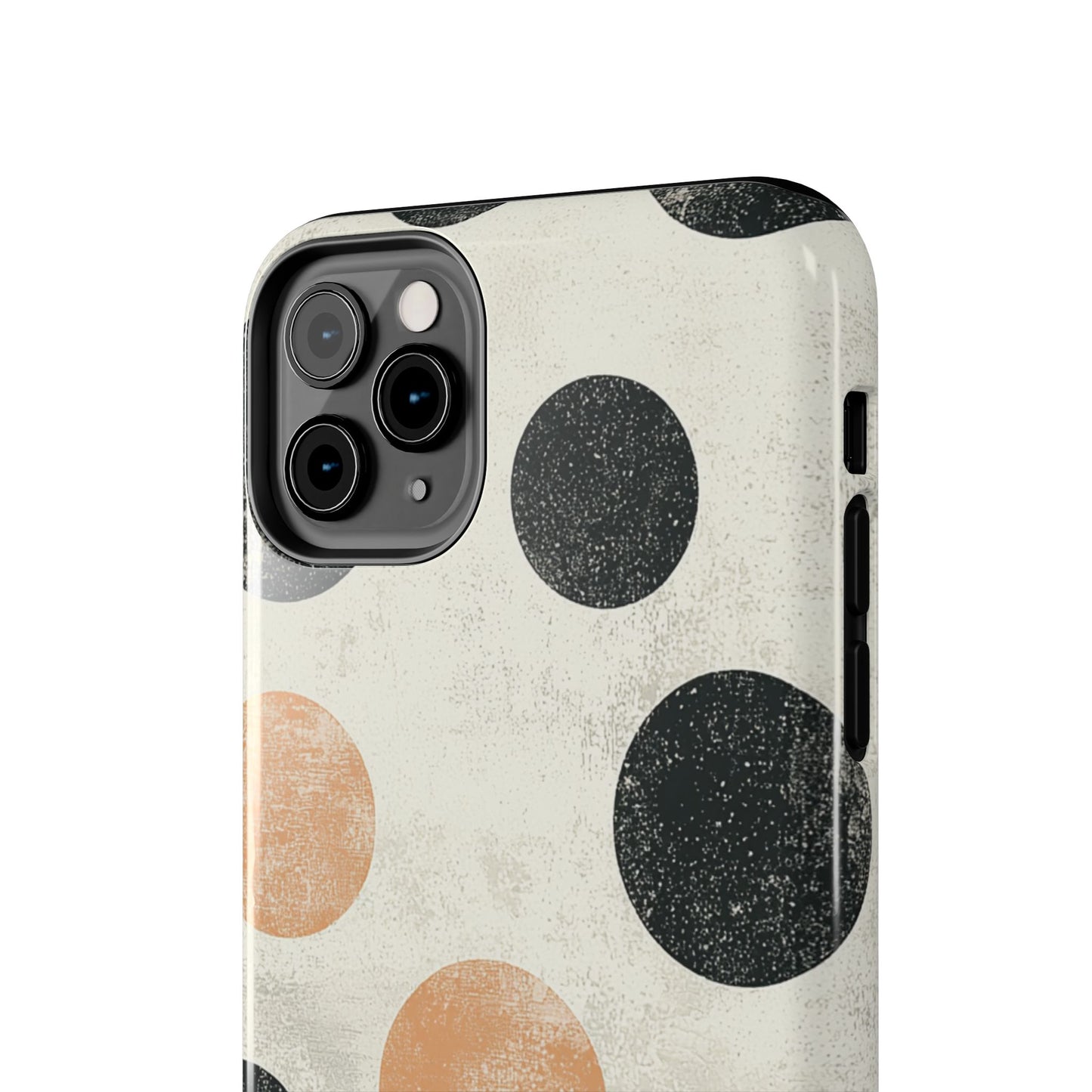 Vintage Polka Dot iPhone Case - Retro Abstract Protective Cover