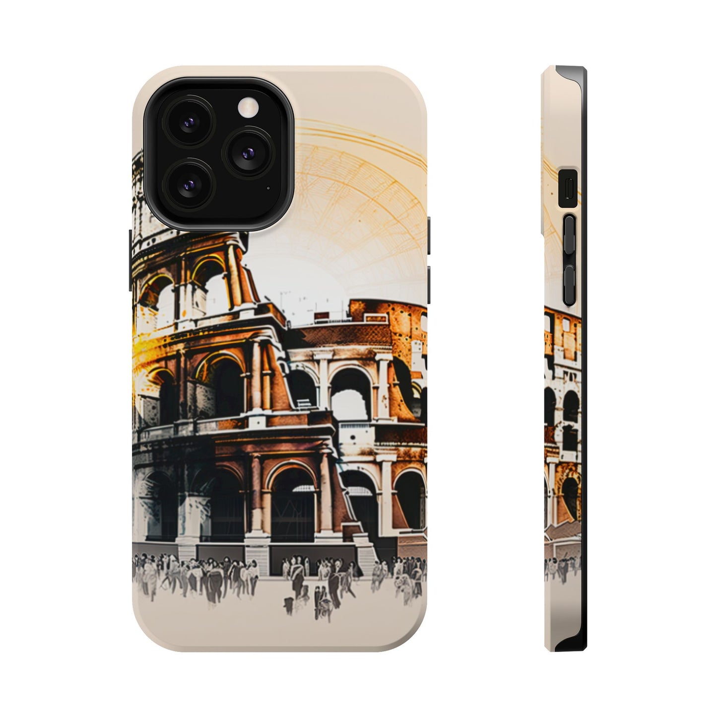 Rome Colosseum MagSafe iPhone Case - Italian Landmark with Wireless Charging Compatibility