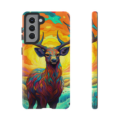 Vibrant Stag in Bloom – Samsung Galaxy Case