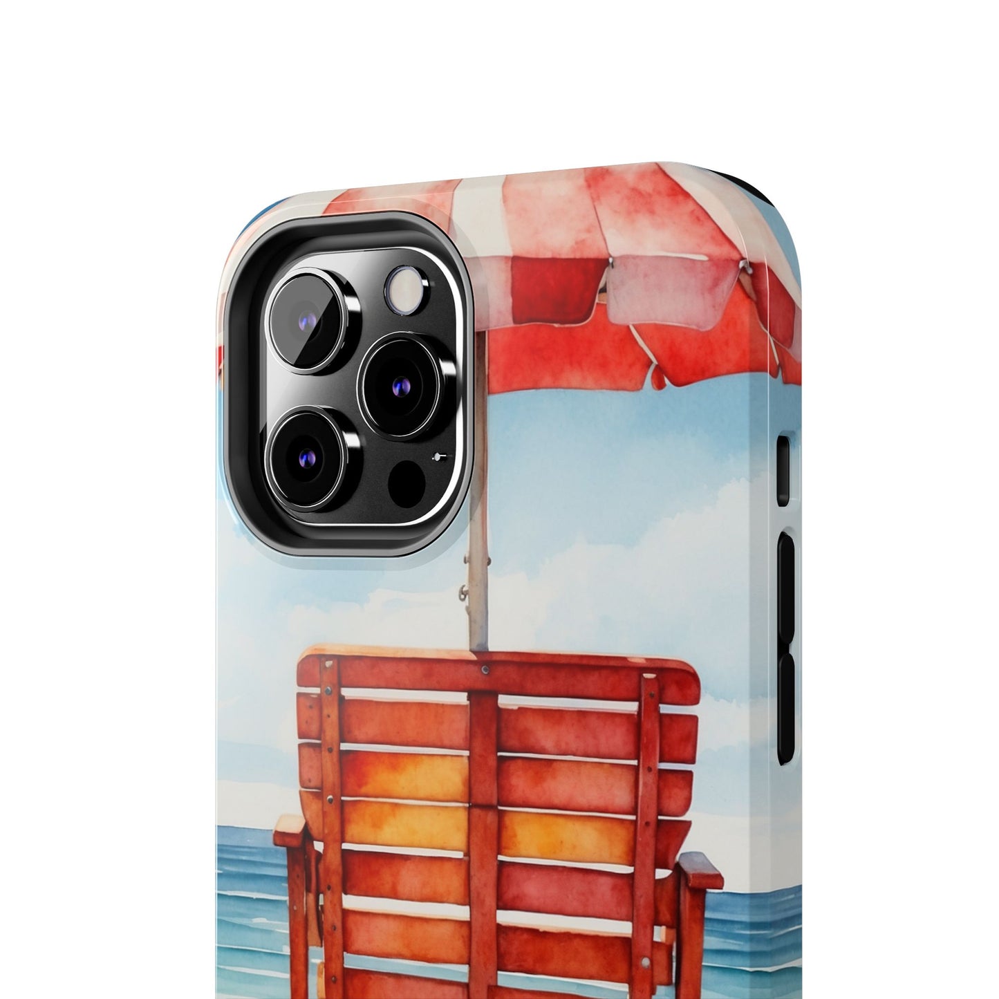 Beachfront Sunset Lounge iPhone Case – Rearview Edition