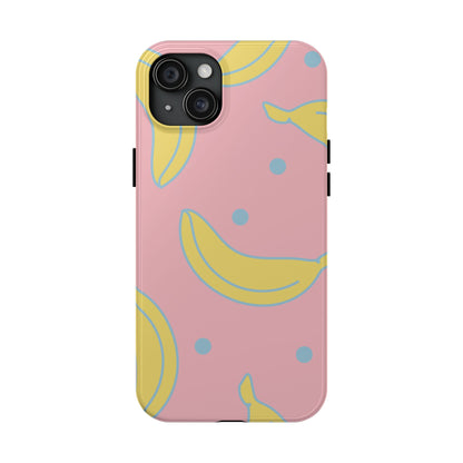 Pink Banana Pop iPhone Case – Cute Pastel Design with Fun Retro Vibe