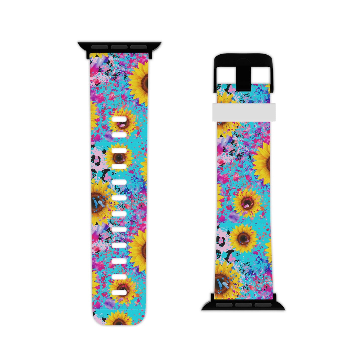 Bright Sunflower Pop Art Apple Watch Band