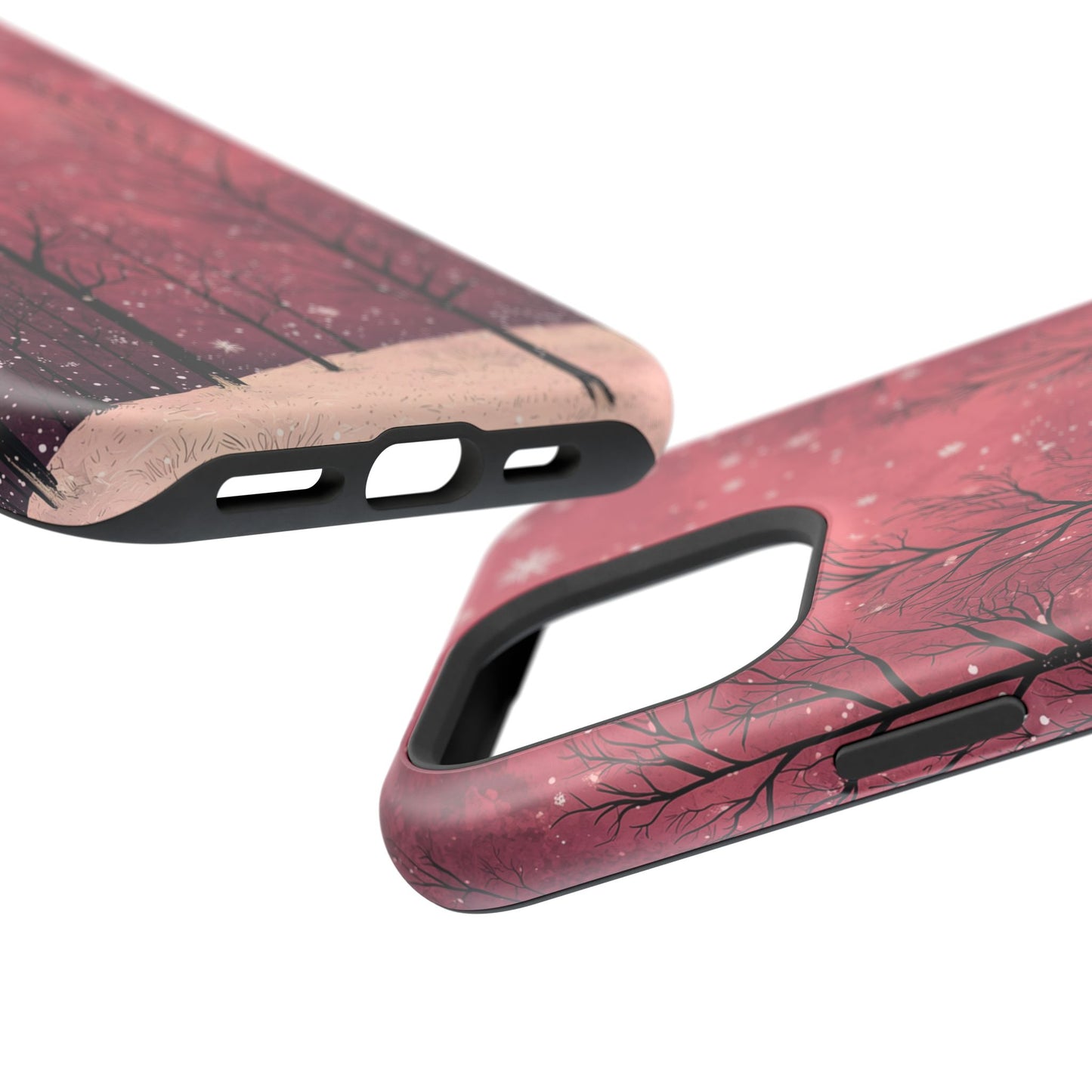 Pink Winter Twilight Forest - MagSafe iPhone Series Case