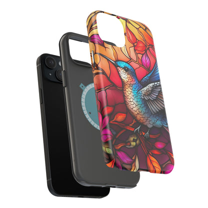 Radiant Multicolor Bird Artwork - MagSafe iPhone Case