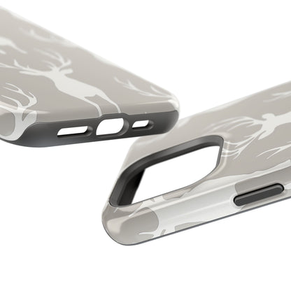 Minimalist Deer Silhouette MagSafe Pattern – iPhone Series Case