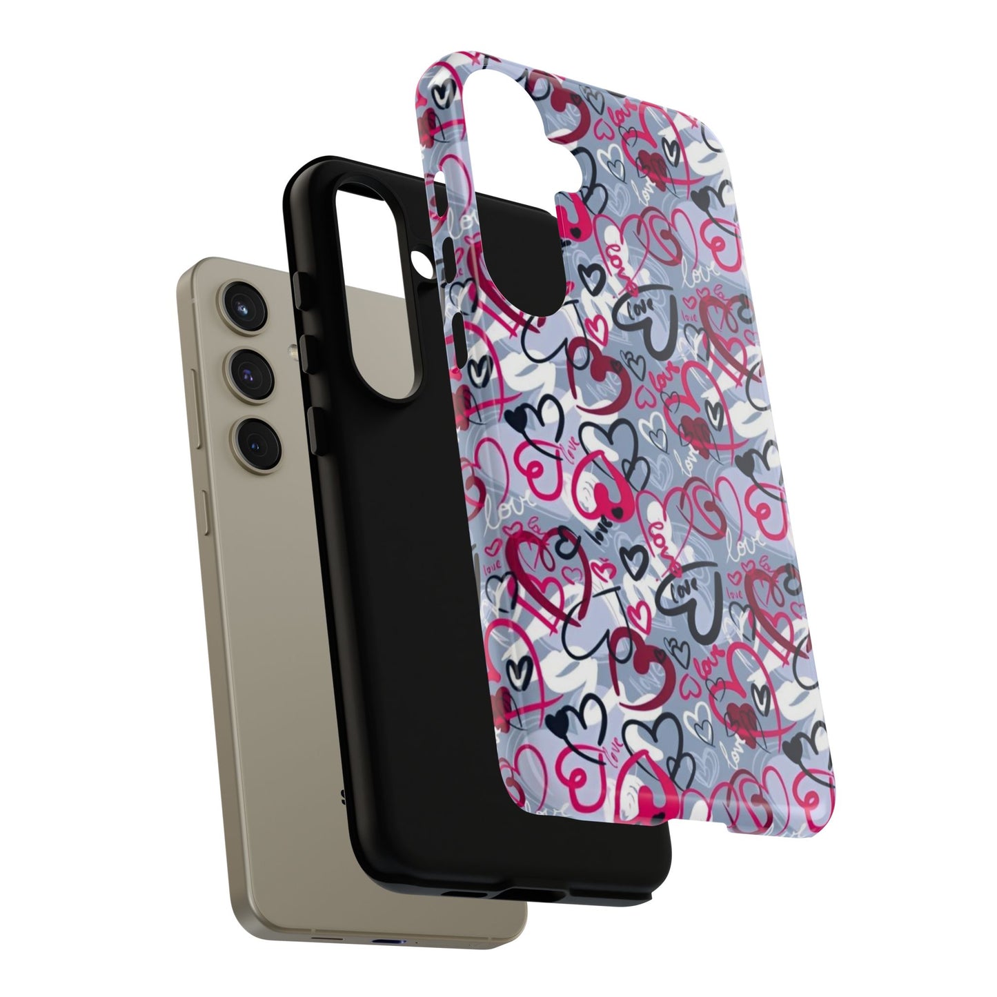 Graffiti Love Hearts Samsung Galaxy Case